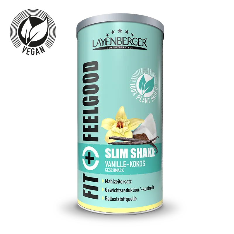 Veganinis Slim Shake vanilės ir kokoso skonio 396g