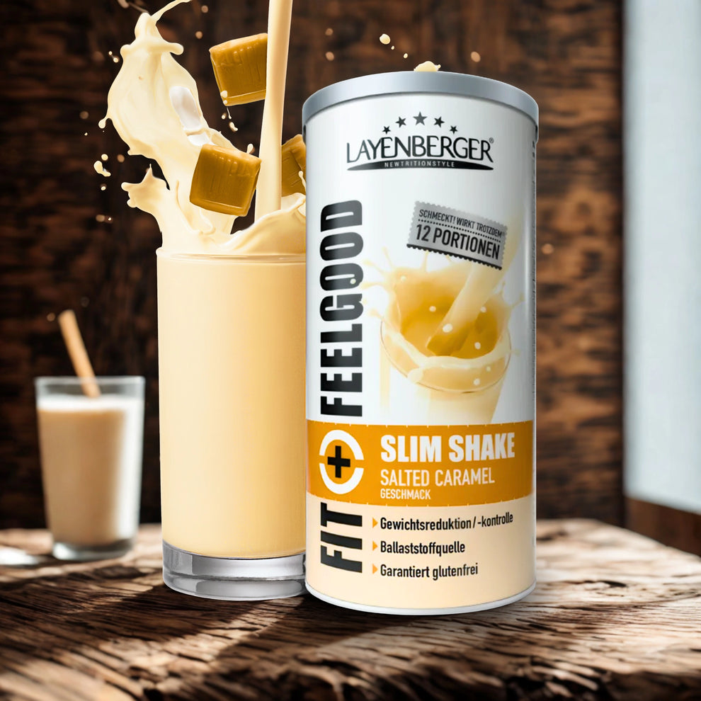 SLIM SHAKE kokteilis Sūrios karamelės skonio 396g