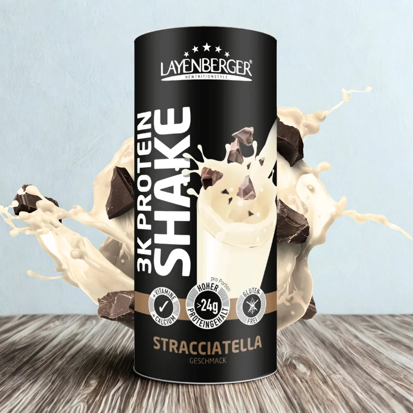 3K BALTYMŲ KOKTEILIS Stracciatella skonio 360g